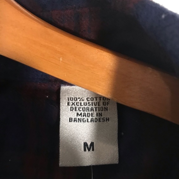 NEW ! Chaps Plaid Flannel Men’s Shirt - Size Medium - Picture 7 of 7